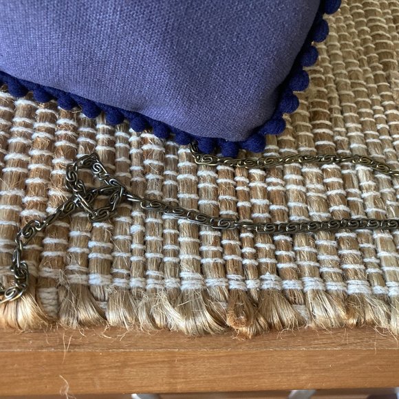 Steve Madden Jarya Blue Green Embroidered Studded Handbag - Picture 5 of 8